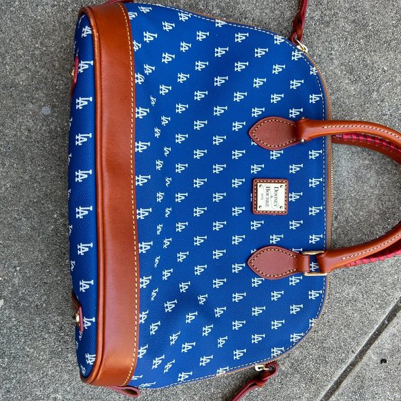 Dooney & Bourke Handbags - Dooney & Bourke Dodgers Satchel with Leather Accents